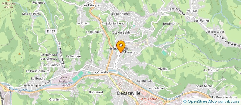 localisation de l'entreprise PHARMACIE DE TREPALOU à DECAZEVILLE