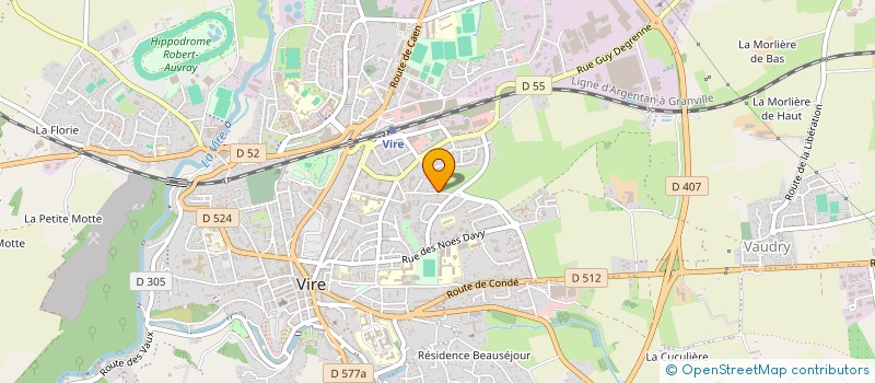 localisation de l'entreprise PHARMACIE DE VAUDRY à VIRE-NORMANDIE