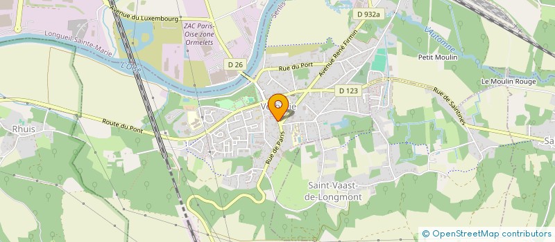 localisation de l'entreprise PHARMACIE DE VERBERIE  VERBERIE