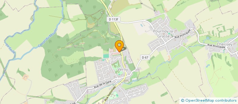 localisation de l'entreprise PHARMACIE DE VERNY  VERNY