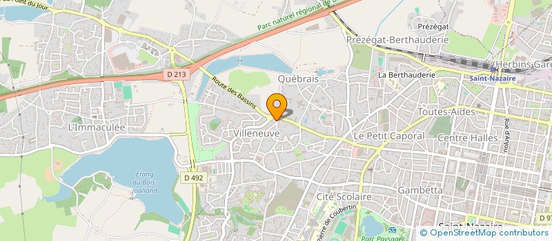 localisation de l'entreprise PHARMACIE DE VILLENEUVE  SAINT-NAZAIRE