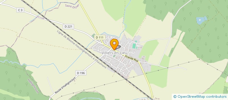 localisation de l'entreprise PHARMACIE DE VILLIERS EN LIEU à VILLIERS-EN-LIEU