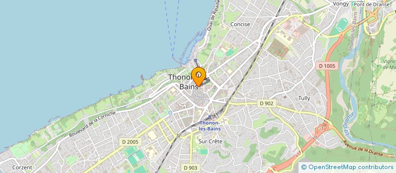 localisation de l'entreprise PHARMACIE DE VONGY à THONON-LES-BAINS