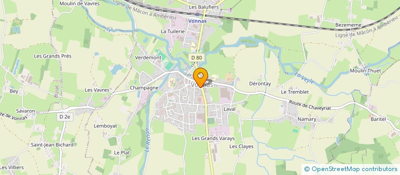 localisation de l'entreprise PHARMACIE DE VONNAS  VONNAS