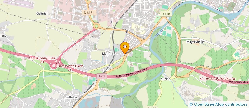 localisation de l'entreprise PHARMACIE DEBAS  CARCASSONNE