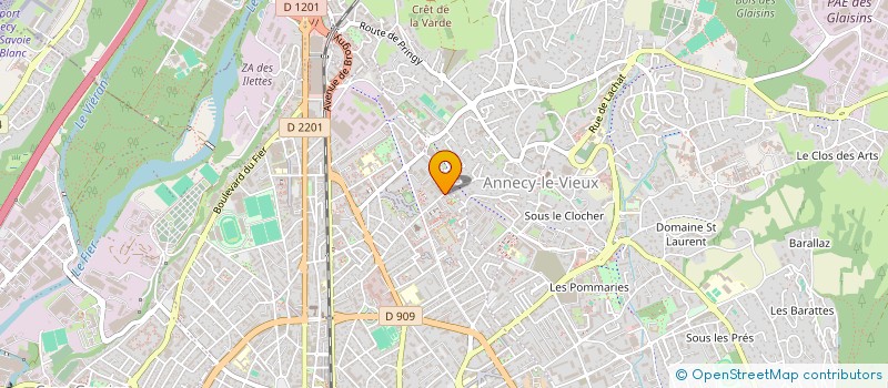 localisation de l'entreprise PHARMACIE DEBUYS à ANNECY
