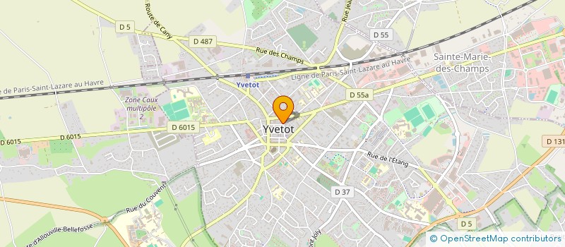 localisation de l'entreprise PHARMACIE DELAMARE  YVETOT