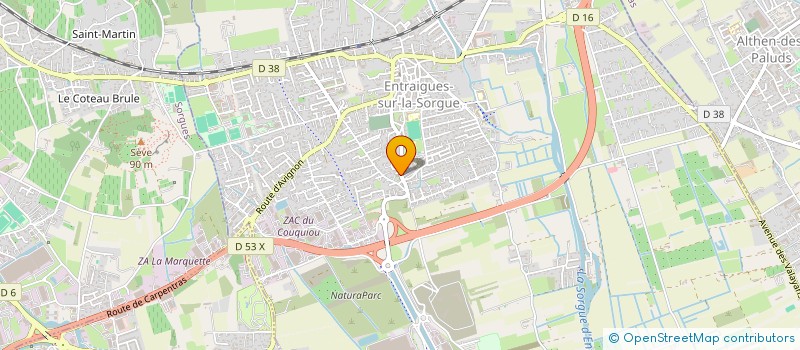 localisation de l'entreprise PHARMACIE DELECOURT  ENTRAIGUES-SUR-LA-SORGUE