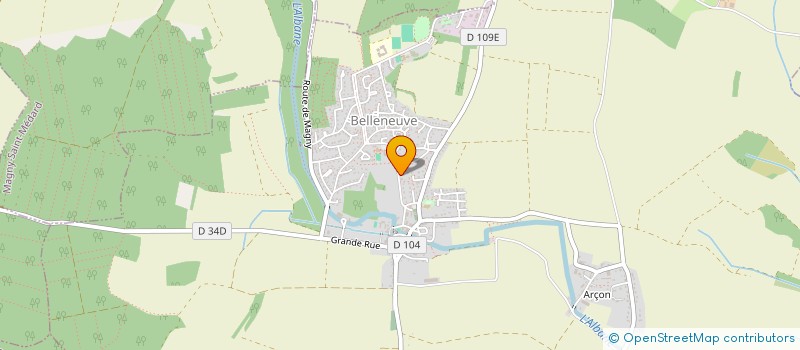 localisation de l'entreprise PHARMACIE DELESTRE  BELLENEUVE