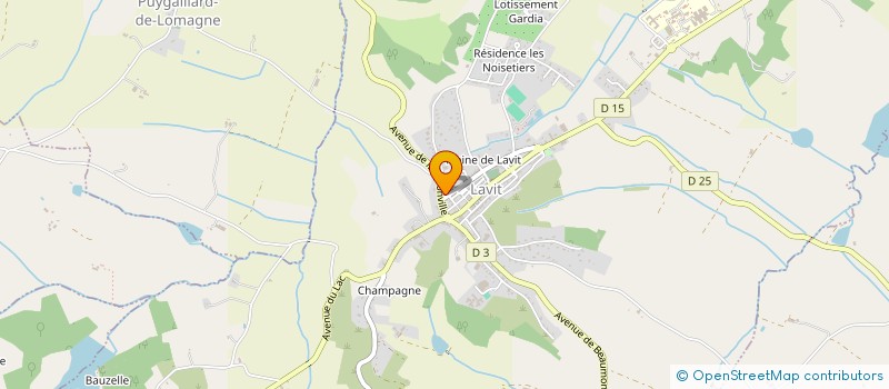 localisation de l'entreprise PHARMACIE DELON - DUILHE à LAVIT