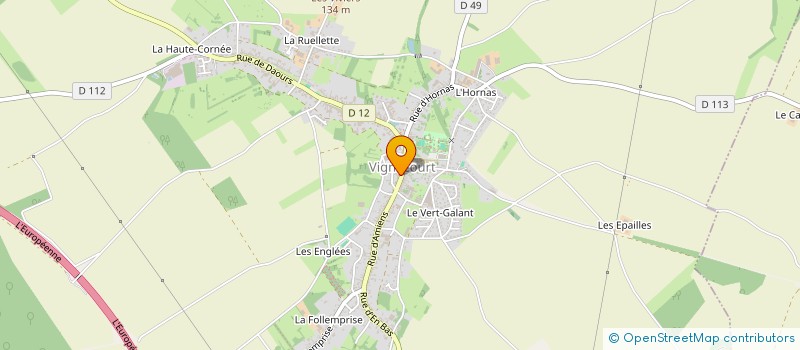 localisation de l'entreprise PHARMACIE DELOUTE  VIGNACOURT