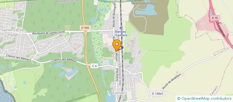 localisation de l'entreprise PHARMACIE DELPLACE  CAMIERS