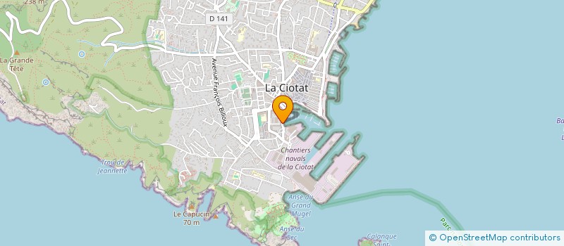 localisation de l'entreprise PHARMACIE DELSET GOUBE  LA CIOTAT