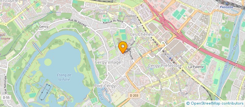 localisation de l'entreprise PHARMACIE DES 3 GARES  CERGY