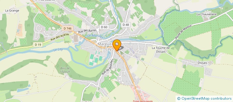 localisation de l'entreprise PHARMACIE DES 3 RIVIERES à MAREUIL-SUR-LAY-DISSAIS