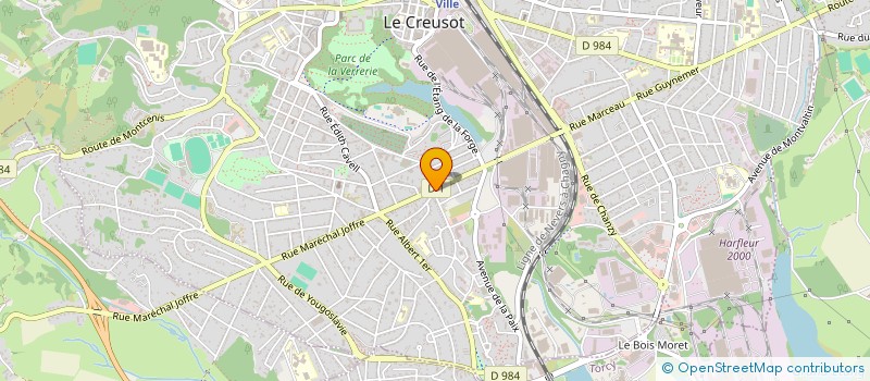 localisation de l'entreprise PHARMACIE DES ACACIAS à LE CREUSOT