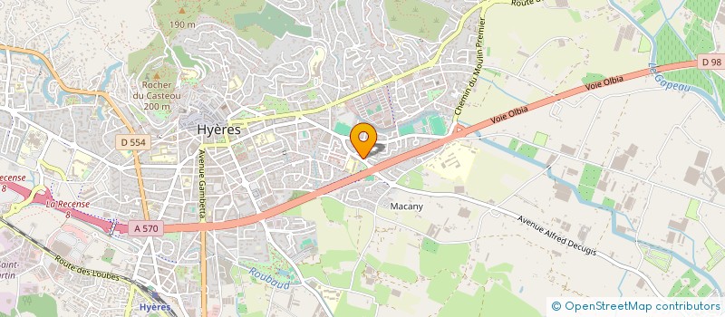 localisation de l'entreprise PHARMACIE DES ACACIAS à HYERES