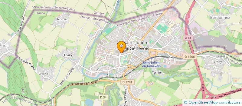 localisation de l'entreprise PHARMACIE DES ACACIAS - CHALEAT GUILLAMO à SAINT-JULIEN-EN-GENEVOIS