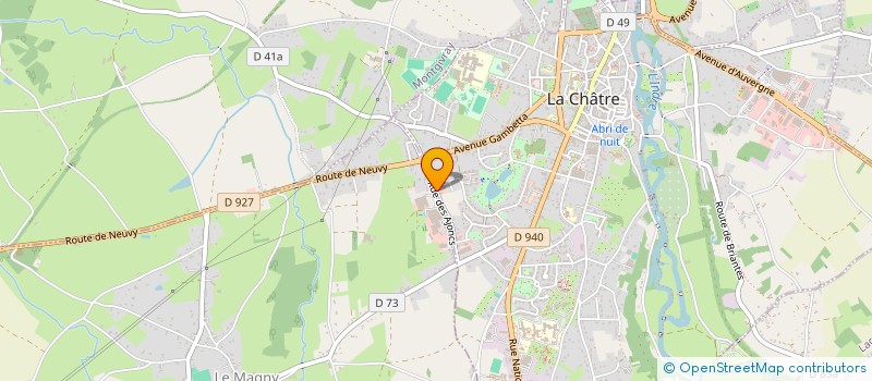 localisation de l'entreprise PHARMACIE DES AJONCS à LA CHATRE