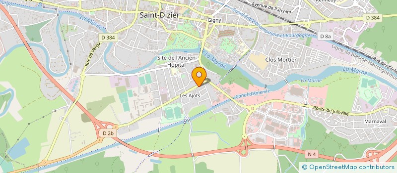 localisation de l'entreprise PHARMACIE DES AJOTS à SAINT-DIZIER
