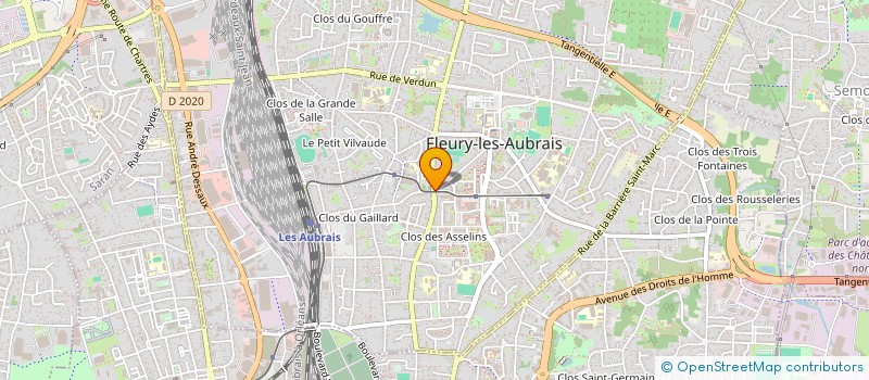 localisation de l'entreprise PHARMACIE DES AUBRAIS  FLEURY-LES-AUBRAIS