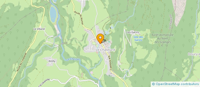 localisation de l'entreprise PHARMACIE DES BAUGES  LE CHATELARD