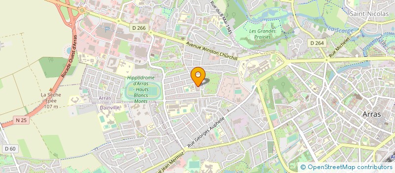 localisation de l'entreprise PHARMACIE DES BLANCS MONTS à ARRAS
