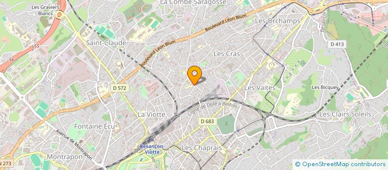 localisation de l'entreprise PHARMACIE DES BUIS à BESANCON