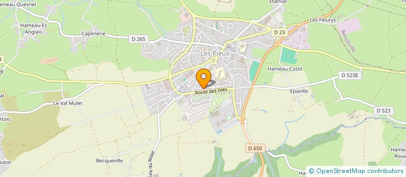 localisation de l'entreprise PHARMACIE DES CAPS à LES PIEUX