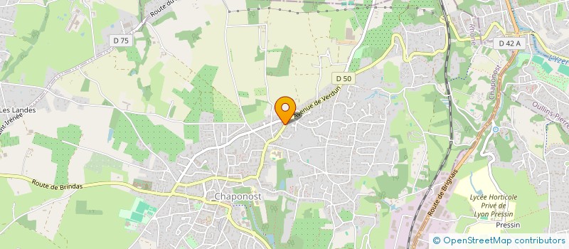 localisation de l'entreprise PHARMACIE DES CEDRES  CHAPONOST