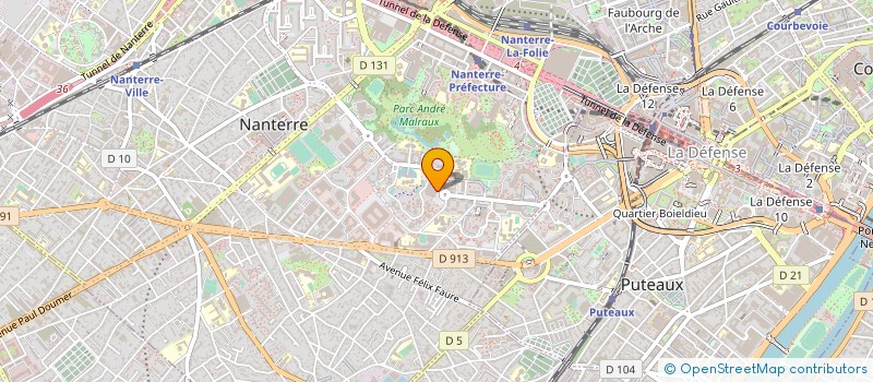 localisation de l'entreprise PHARMACIE DES CHAMPS AUX MELLES à NANTERRE