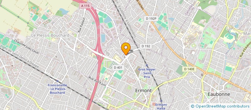 localisation de l'entreprise PHARMACIE DES CHENES à ERMONT