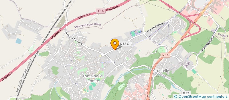 localisation de l'entreprise PHARMACIE DES CHENES  FONTAINE-LE-COMTE