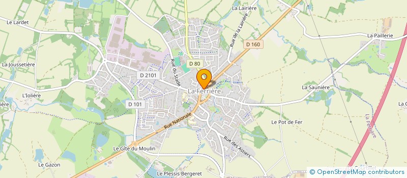 localisation de l'entreprise PHARMACIE DES CHENES  LA FERRIERE