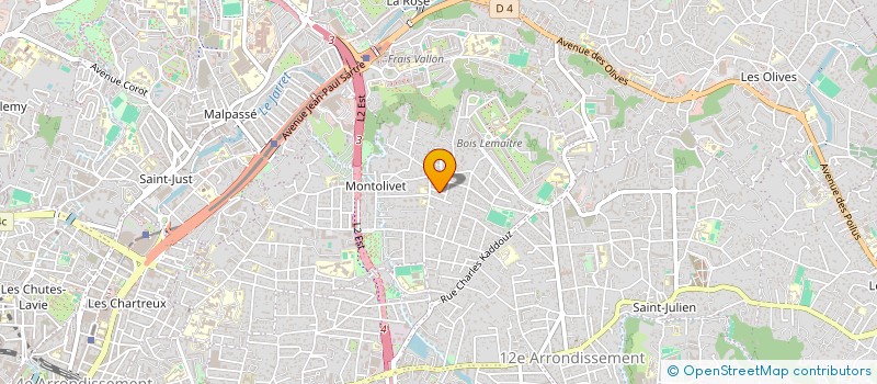 localisation de l'entreprise PHARMACIE DES CIGALONS  MARSEILLE 12EME