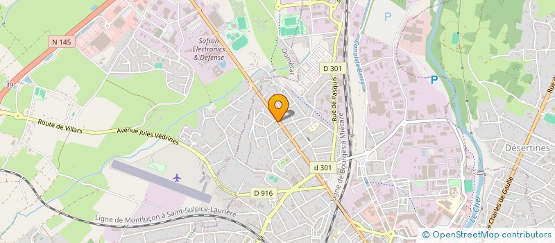 localisation de l'entreprise PHARMACIE DES CITES à MONTLUCON