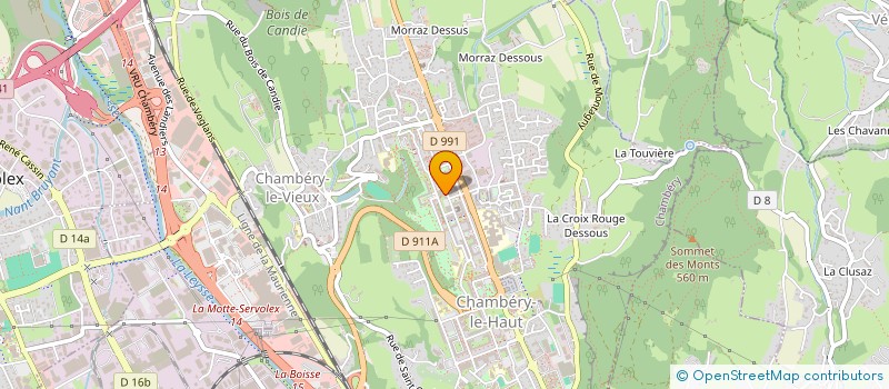 localisation de l'entreprise PHARMACIE DES COMBES  CHAMBERY