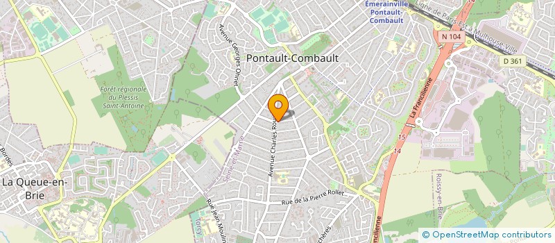 localisation de l'entreprise PHARMACIE DES COQUELICOTS à PONTAULT-COMBAULT
