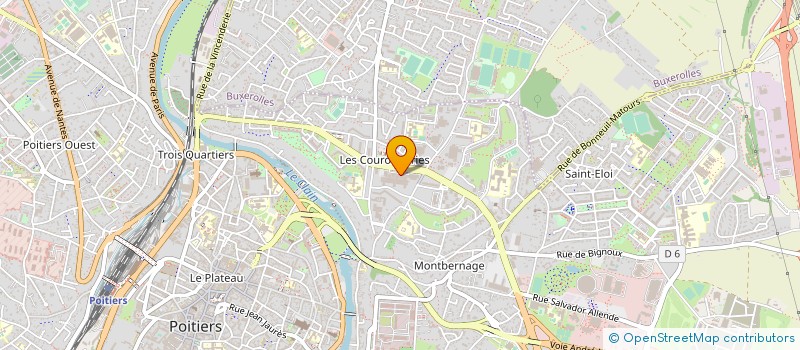 localisation de l'entreprise PHARMACIE DES COURONNERIES  POITIERS