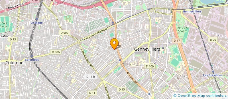 localisation de l'entreprise PHARMACIE DES COURTILLES  ASNIERES-SUR-SEINE