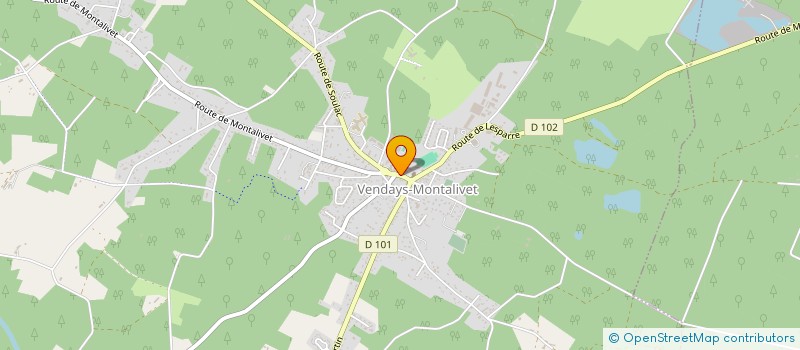 localisation de l'entreprise PHARMACIE DES DEUX ECOLES  VENDAYS-MONTALIVET