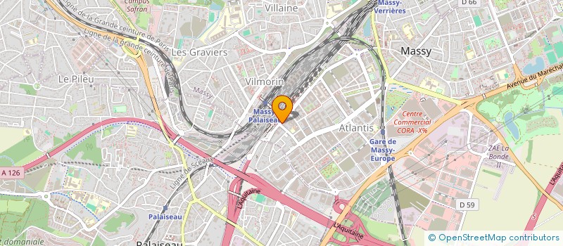 localisation de l'entreprise PHARMACIE DES DEUX GARES à MASSY