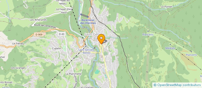 localisation de l'entreprise PHARMACIE DES DRYADES à SAINT-GERVAIS-LES-BAINS