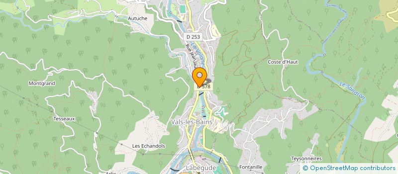 localisation de l'entreprise PHARMACIE DES EAUX  VALS-LES-BAINS