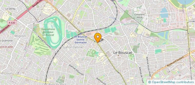 localisation de l'entreprise PHARMACIE DES ECUS à LE BOUSCAT