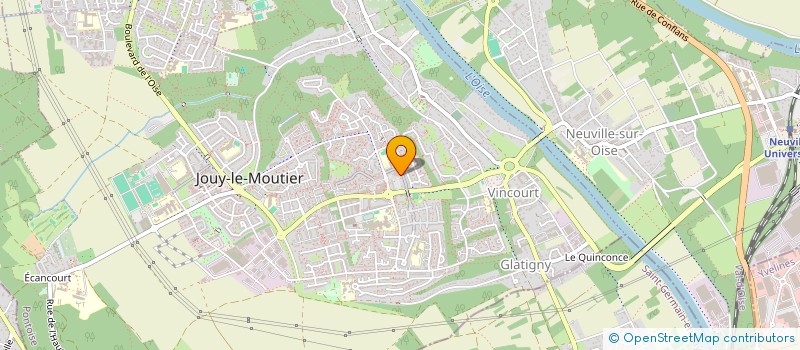 localisation de l'entreprise PHARMACIE DES EGUERETS  JOUY-LE-MOUTIER