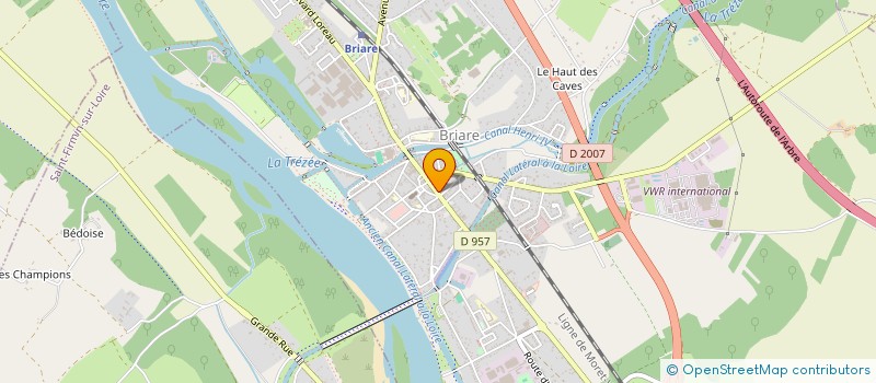 localisation de l'entreprise PHARMACIE DES EMAUX à BRIARE