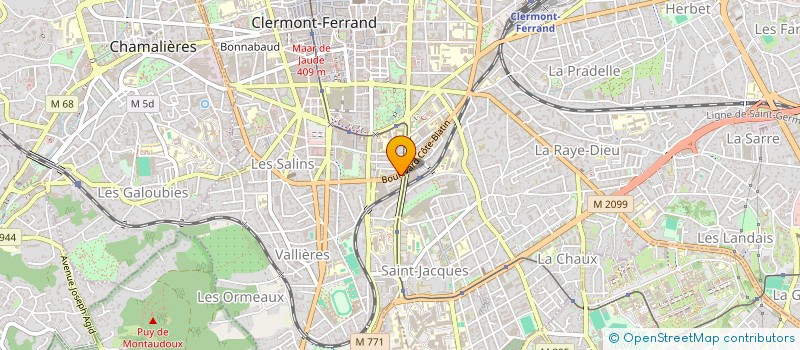 localisation de l'entreprise PHARMACIE DES FACULTES  CLERMONT-FERRAND