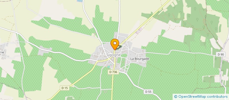localisation de l'entreprise PHARMACIE DES FINS BOIS à SIGOGNE