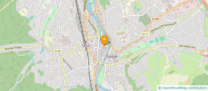 localisation de l'entreprise PHARMACIE DES FORGES  LES FORGES